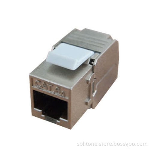 FTP Cat6A Keystone Jack, 180 Degrees, High-reliability and Superior Performance